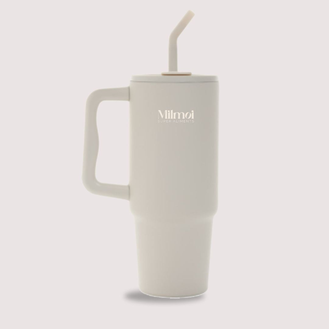 Mug isotherme avec Paille 900 ml
